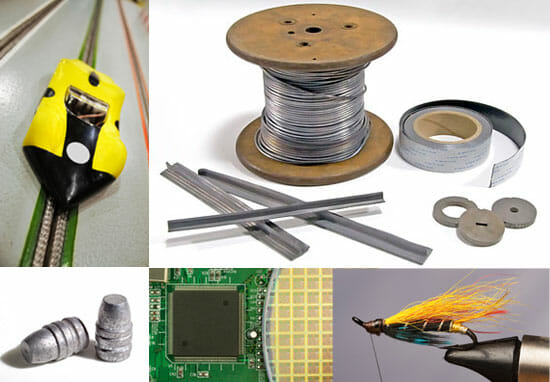 Lead Wire, Lead solder applications are varied
