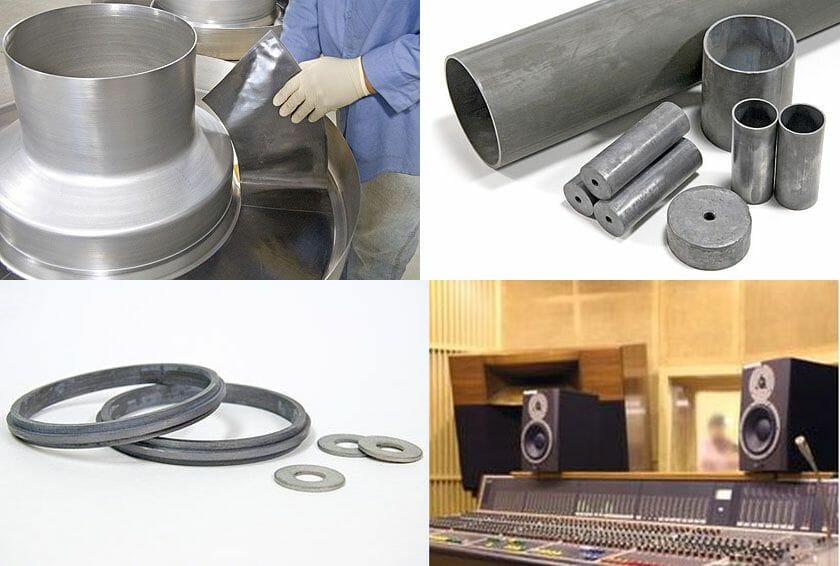 Laminated Lead Foil, Lead Soundproofing, Lead Discs, Lead Sleeves and many other lead products from Nuclead