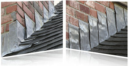 Nuclead makes lead chimney flashing including lead roof flashing and lead counter flashing